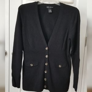 Linda Matthews v-neck cardigan.